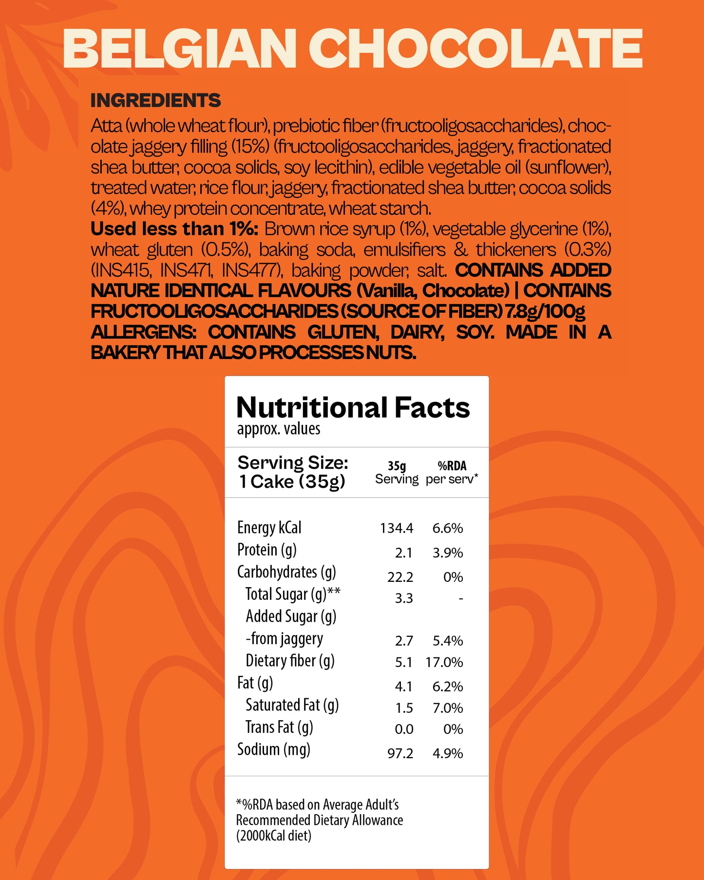 Fudgy Cake Bestsellers: 4xBelgian Chocolate, 4xHazelnut Chocolate, 4xMocha Chocolate (Pack of 12)