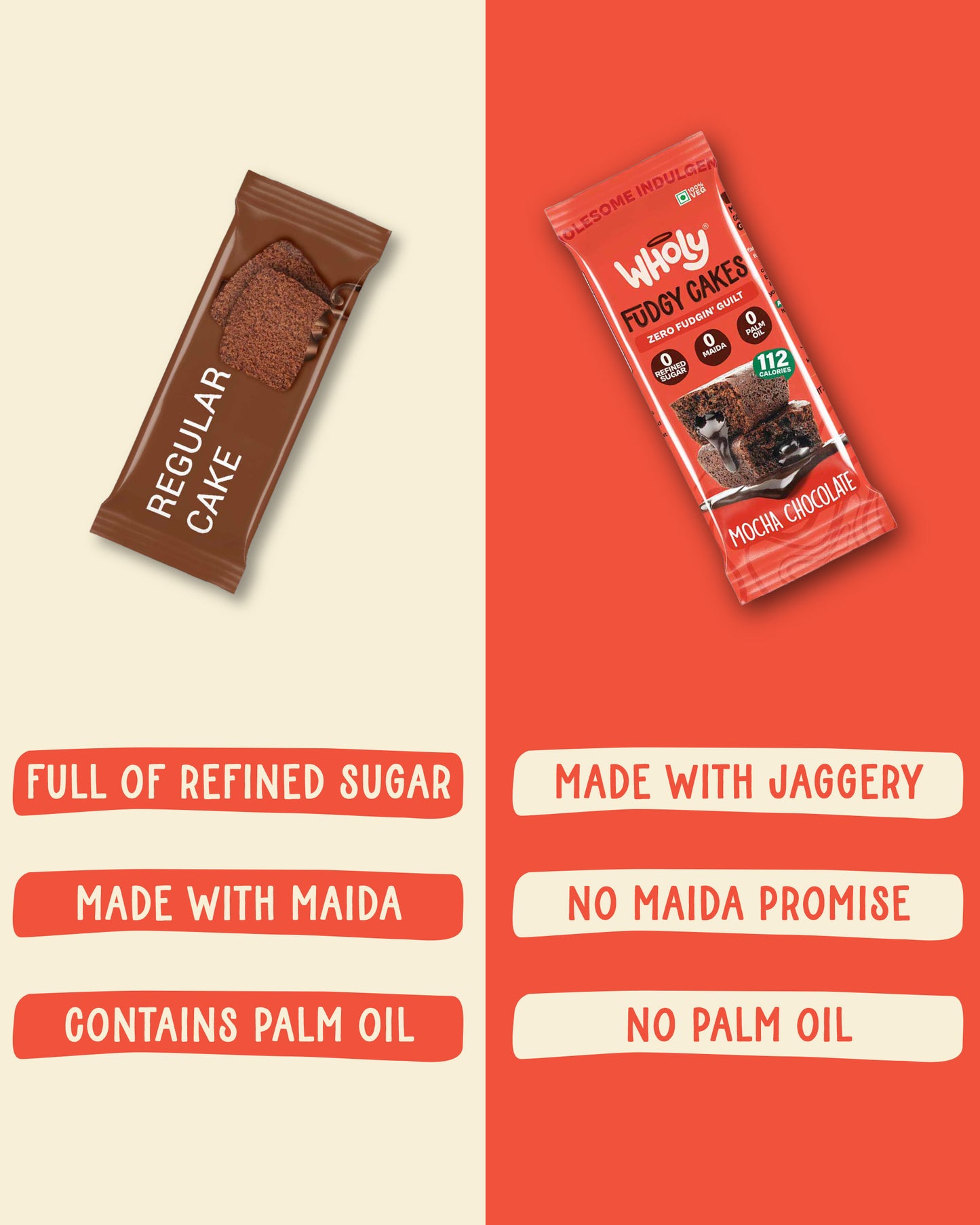 Mocha Chocolate Fudgy Cake (Pack of 12)