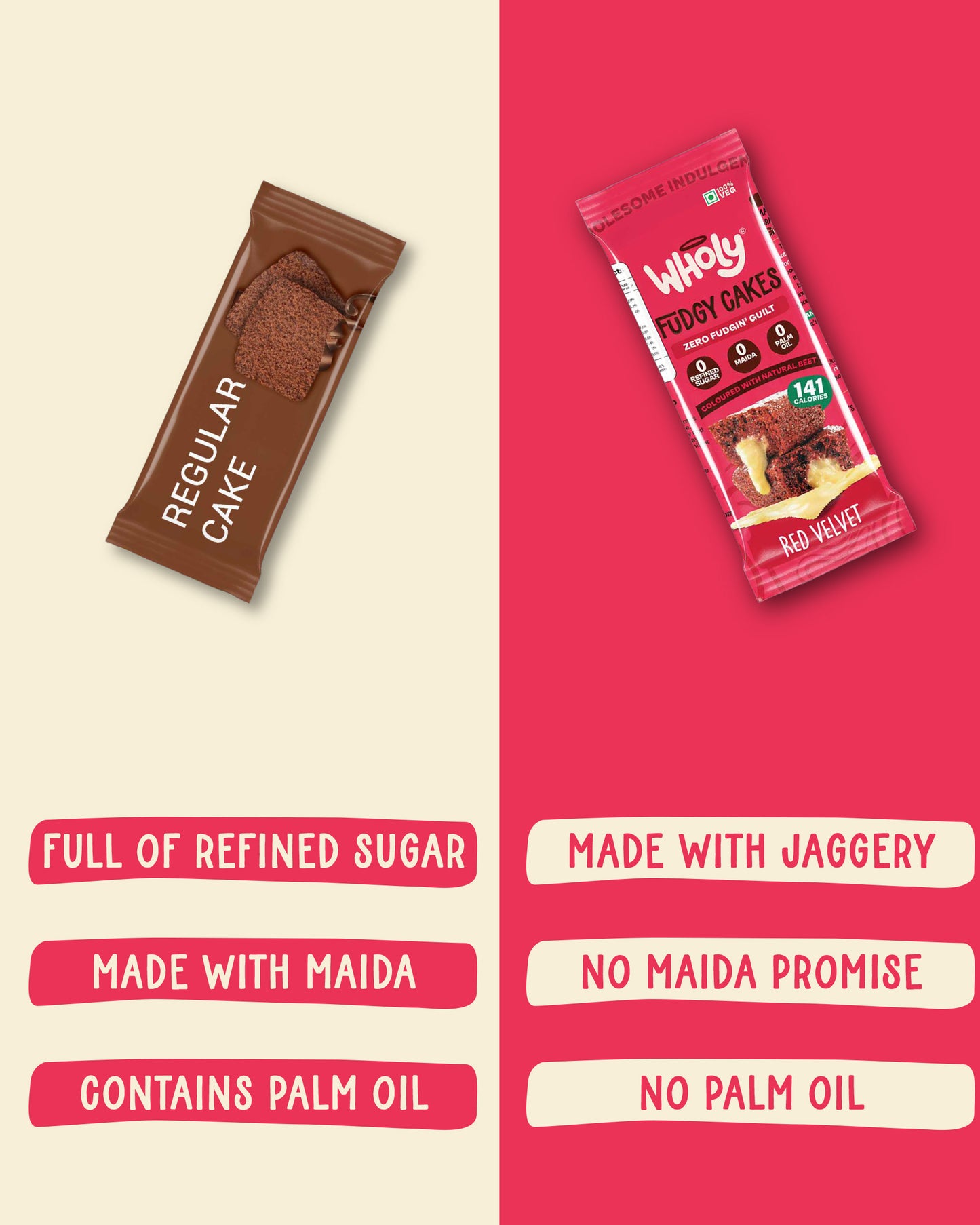 Red Velvet Fudgy Cake (Pack of 12)