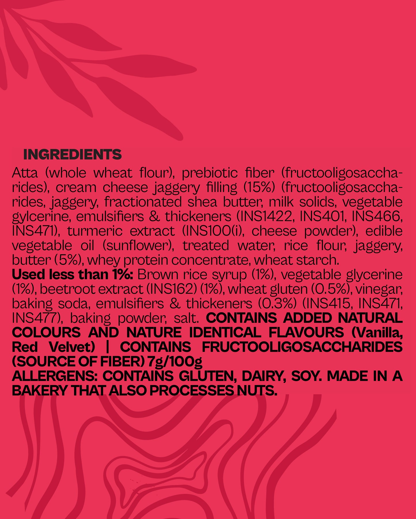 Red Velvet Fudgy Cake (Pack of 12)