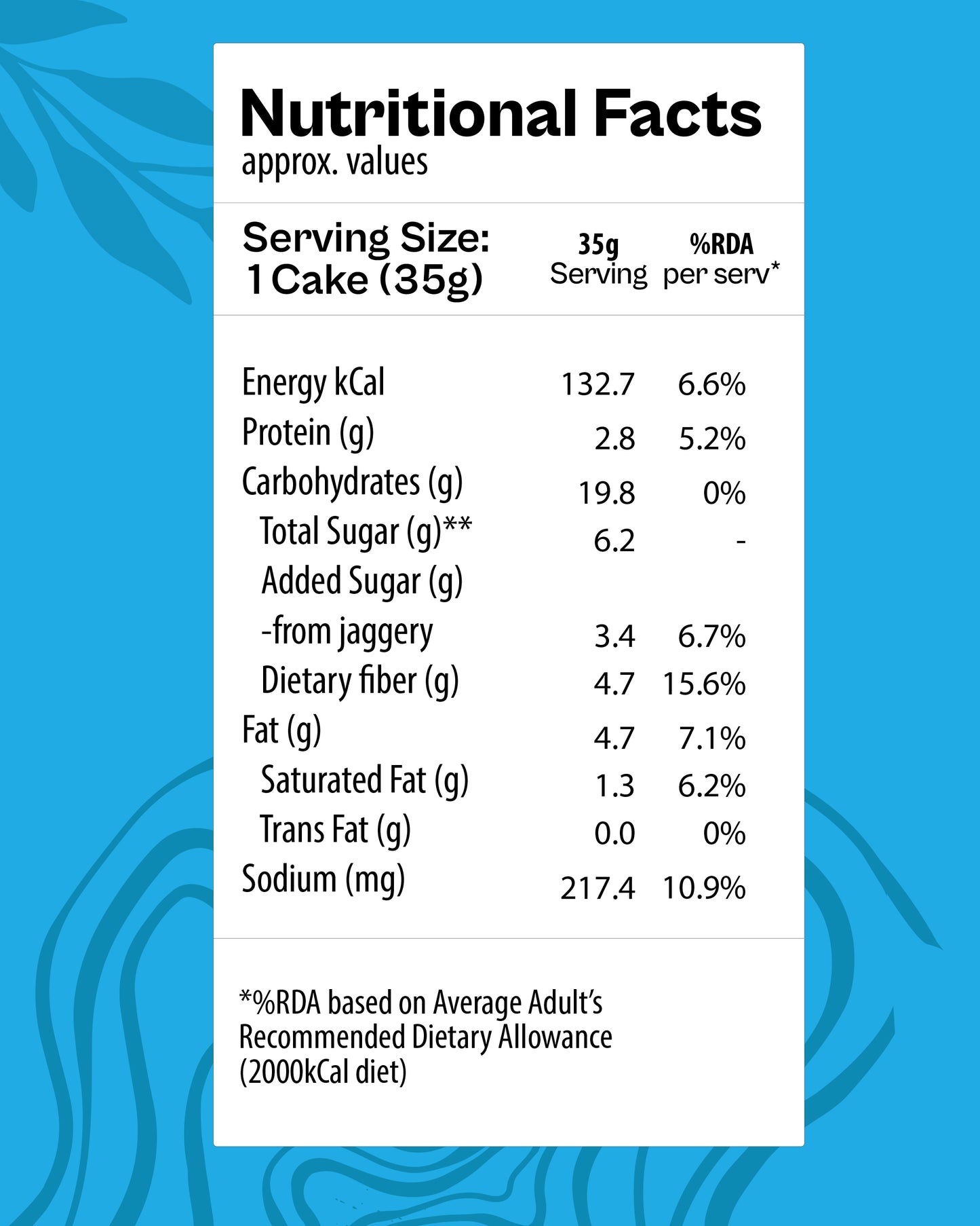 Madagascar Vanilla Fluffy Cake (Pack of 12)