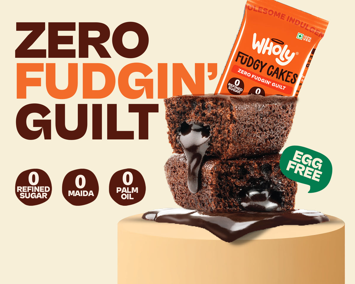 Wholy | Guilt-Free Eggless Chocolate Cakes & High-Protein Cookie Bars
