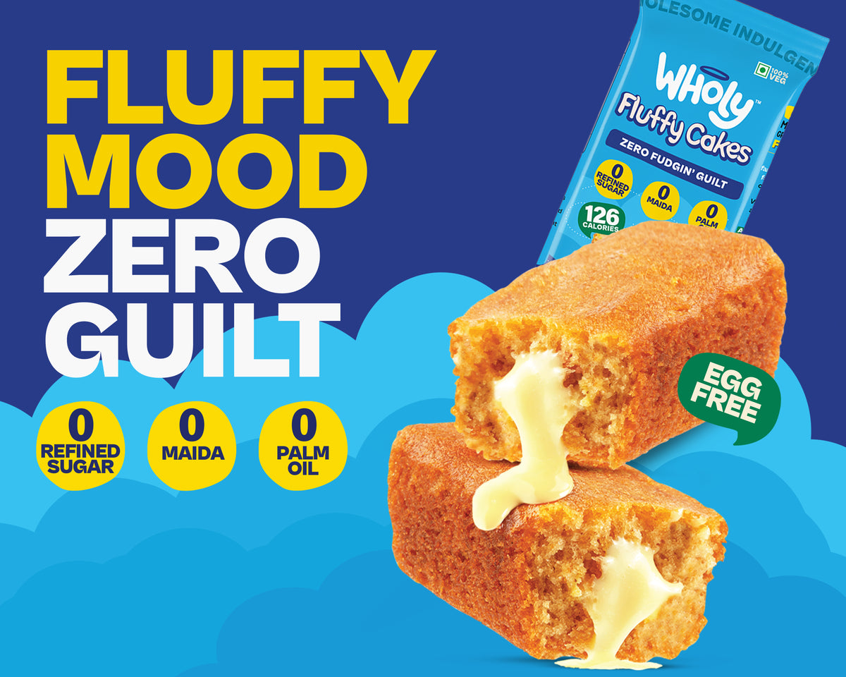 Wholy | Guilt-Free Eggless Chocolate Cakes & High-Protein Cookie Bars