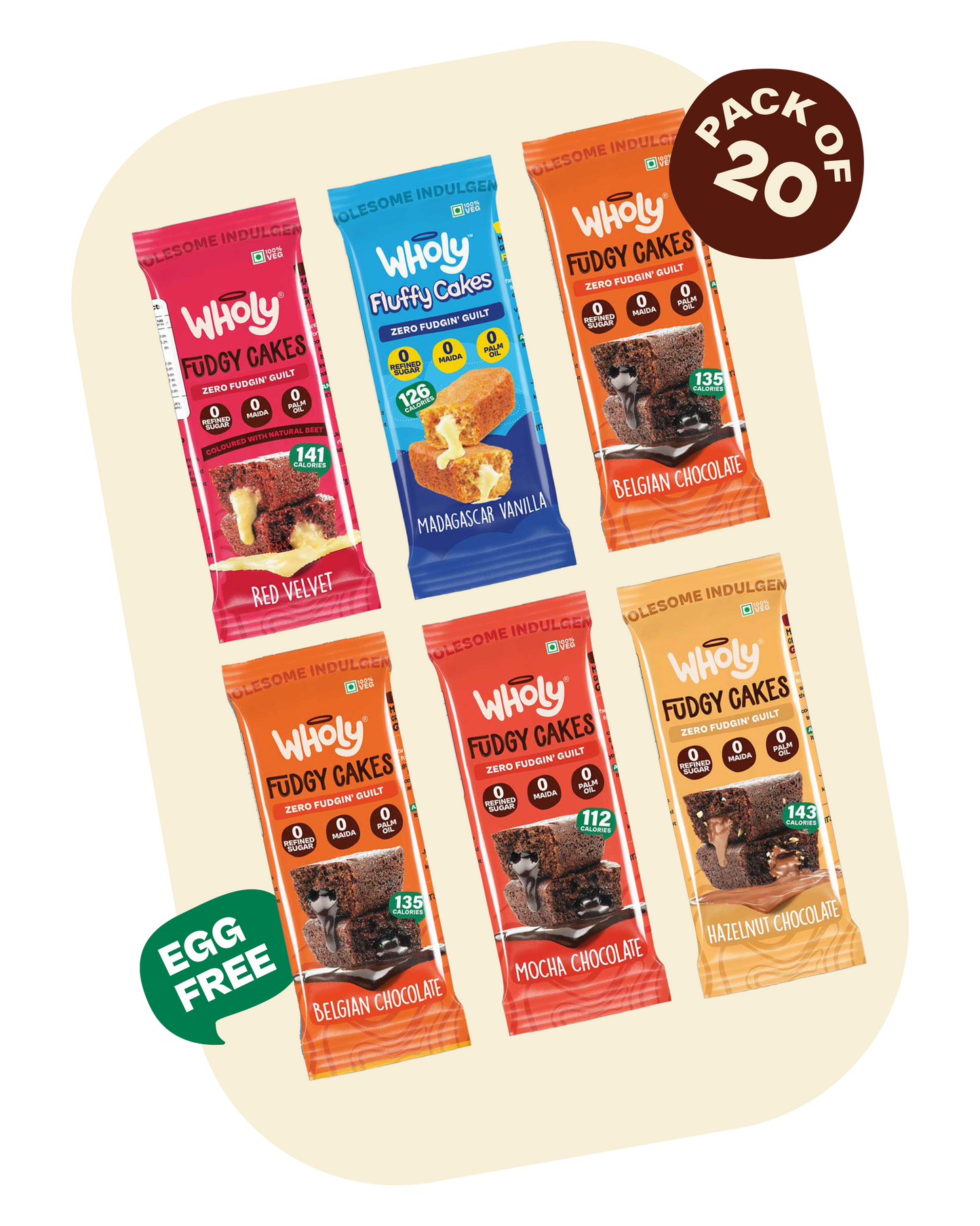 All in One Cakes (Pack of 20)