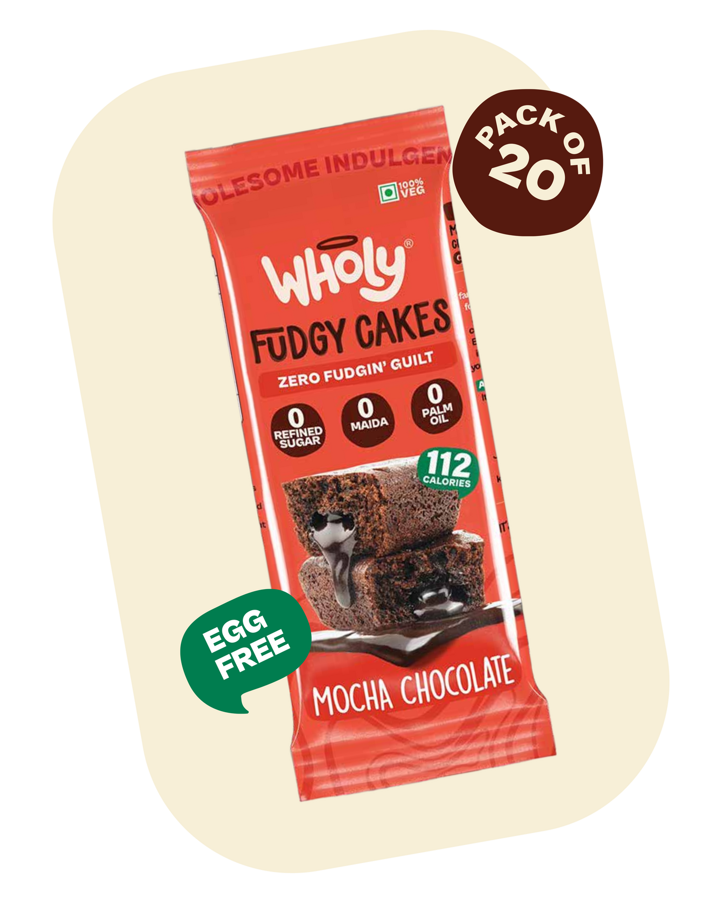 Mocha Chocolate Fudgy Cake (Pack of 20)
